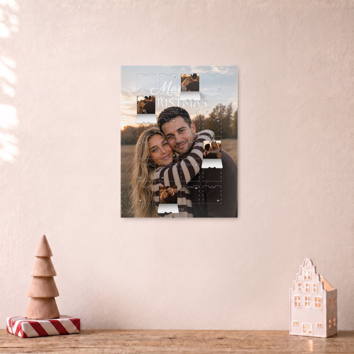 Bestel Gepersonaliseerde foto-adventskalender - M met eigen foto